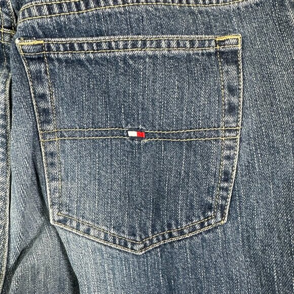 Tommy Hilfiger Denim Womens jeans Size 31 Straight Leg Dark Blue Jeans 10 - Picture 7 of 14